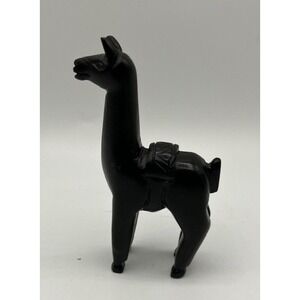 Llama Figurine Statue Enameled Metal 4"Height Nice Detailing.‎